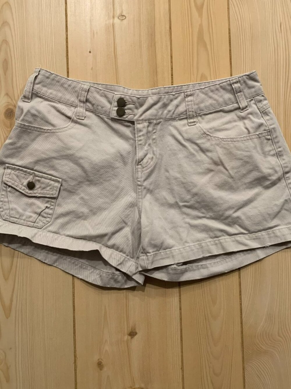 Vintage Y2K SO So Real So Right Cargo Retro Hot Pants Mom Shorts Size 9 Juniors